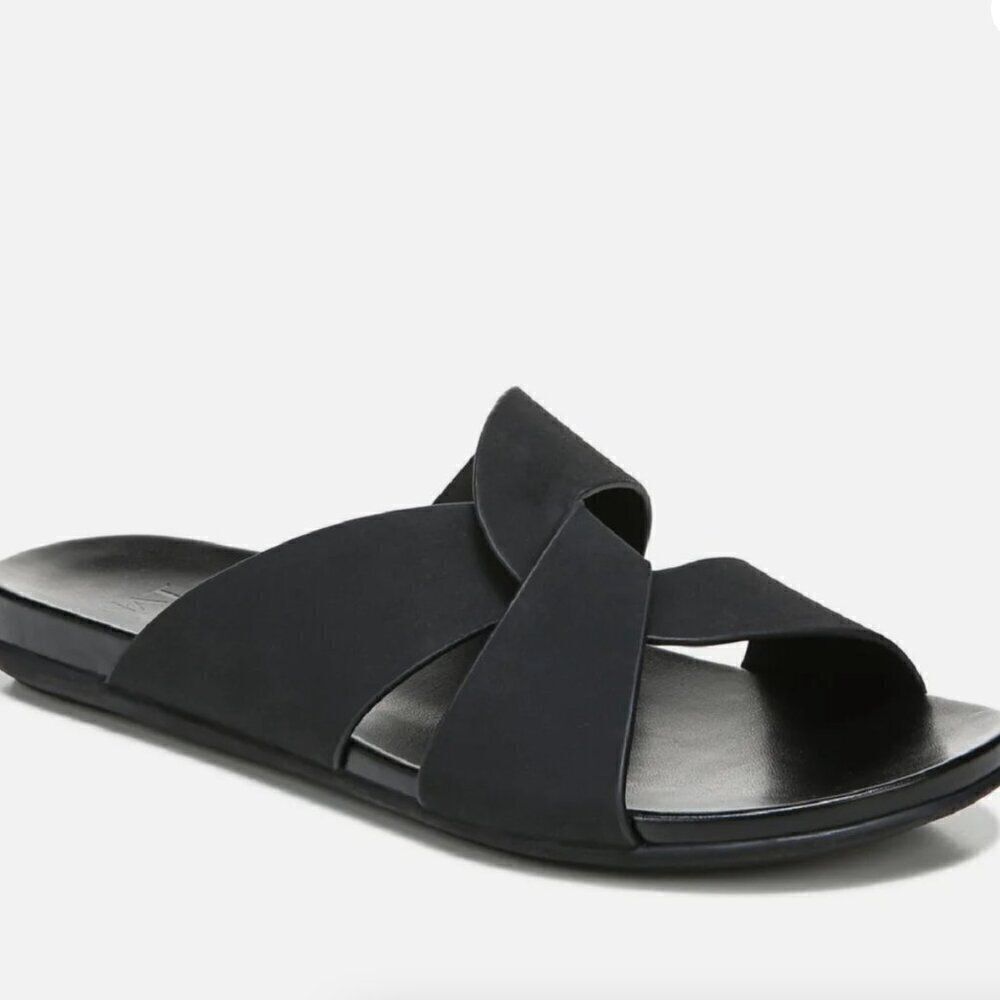 Naturalizer Genn-Flight Womens Faux Leather Slip On Slide Sandals